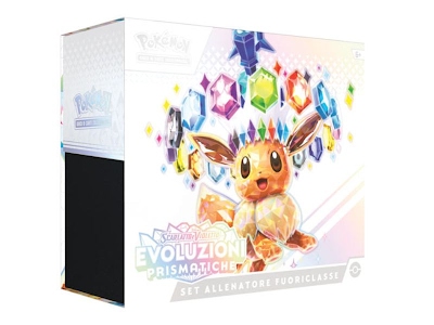 Pokémon Gioco di carte collezionabili: Scarlatto e Violetto - Evoluzioni Prismatiche - ETB Set Allenatore Fuoriclasse