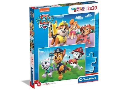 Super Color Puzzle Paw Patrol 2x20