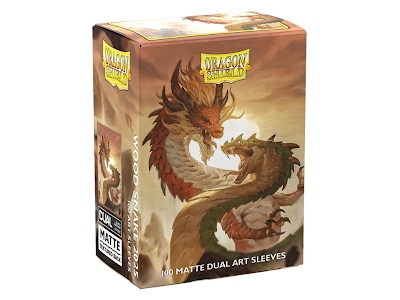 Dragon Shield Art Sleeves - Dual Matte Wood Snake 2025 (100 Sleeves)