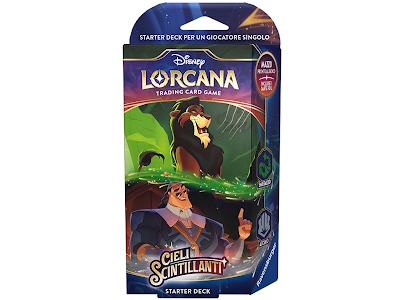 Disney Lorcana - Cieli Scintillanti - Starter Deck Smeraldo/Acciaio